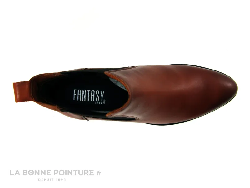 Achat chaussures Fantasy Ykx Co Femme Boots, vente Fantasy 567001FY Sequoia - Boots Chelsea Femme cuir marron