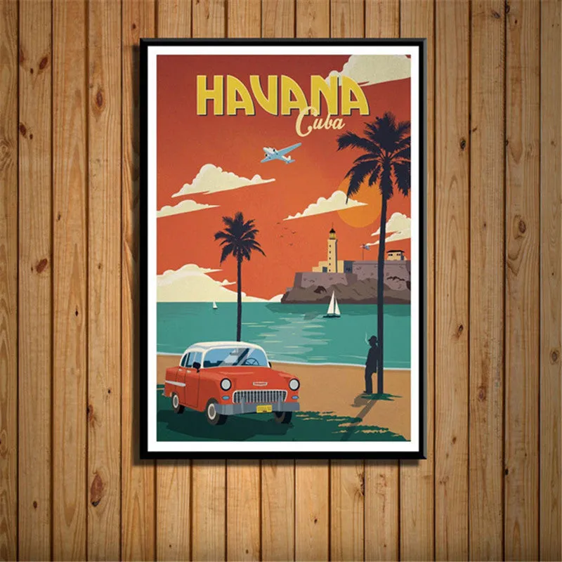 Affiche De paysage De Voyage Vintage