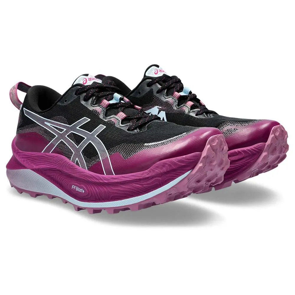 ASICS Trabuco Max 3 Black/Light Blue - Chaussures De Trail-Running Femme