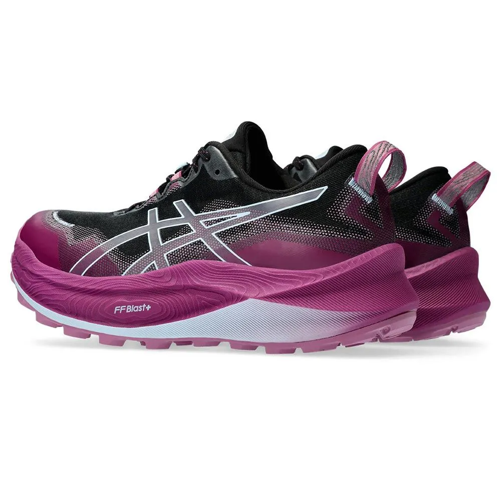 ASICS Trabuco Max 3 Black/Light Blue - Chaussures De Trail-Running Femme