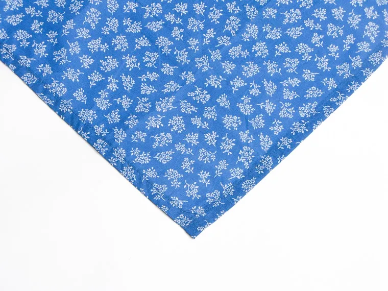 Bandana à cheveux à fleurs Liberty bleu