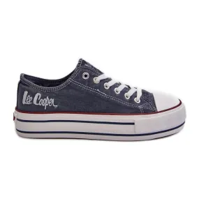 Baskets Femme à Semelle Épaisse Lee Cooper LCW-24-31-2220 Bleu Marine