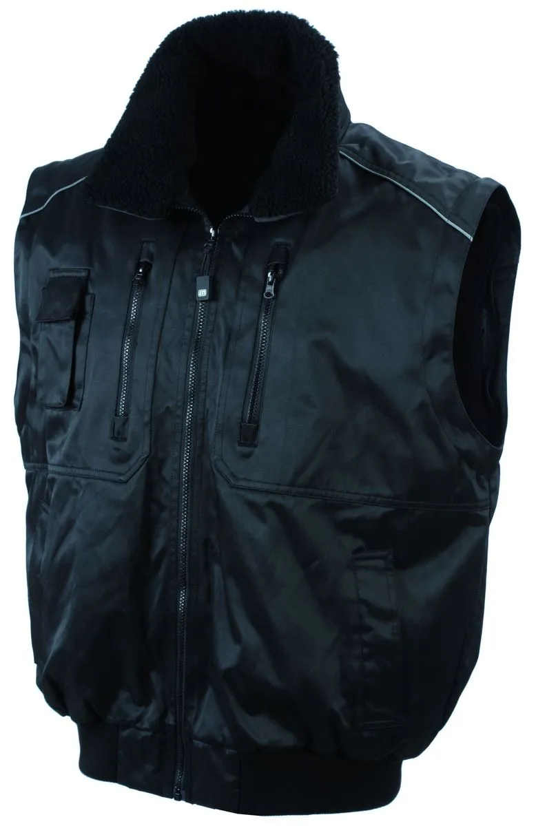 Blouson hiver 3 en 1 manches amovibles - JN812 - noir - Workwear 