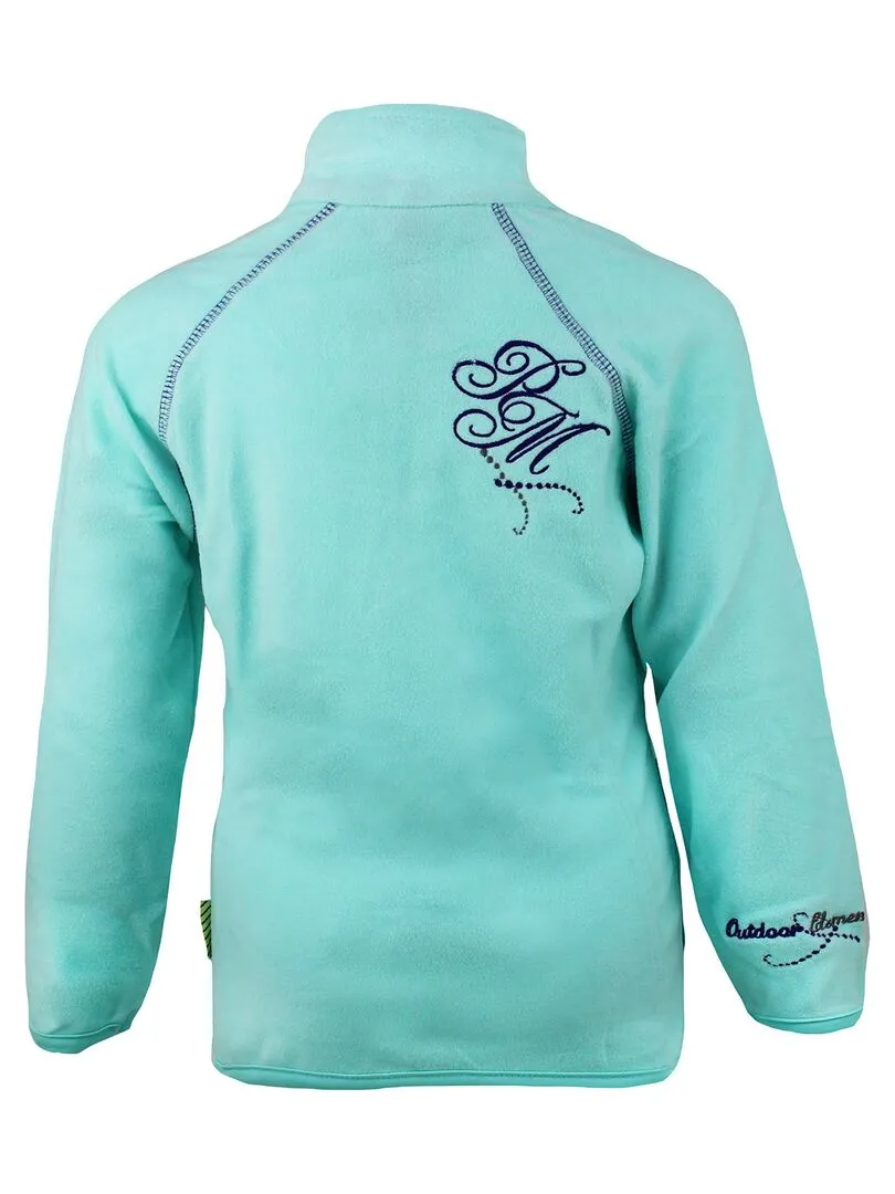 Blouson polaire fille FAFONE - PEAK MOUNTAIN - Bleu turquoise