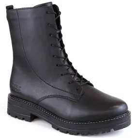 Bottes en cuir noir confortables et isolées par Remonte le noir