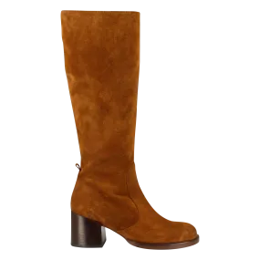 BOTTES EN CUIR VELOURS BIENVENUE - JONAK pour FEMME | Printemps