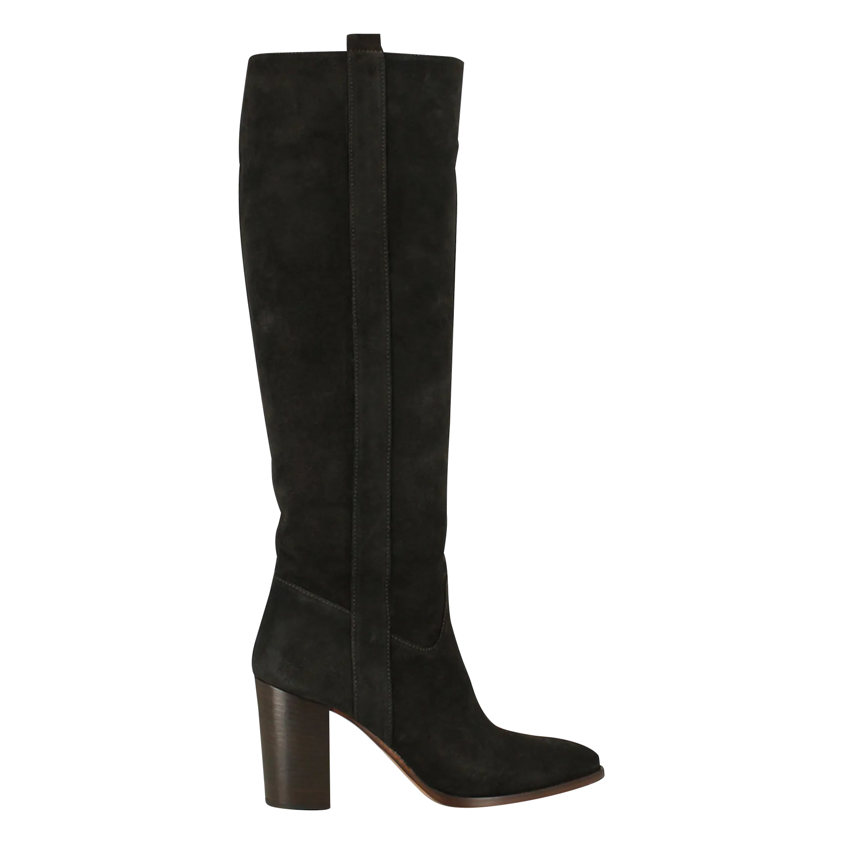 BOTTES EN CUIR VELOURS PECHE - JONAK pour FEMME | Printemps