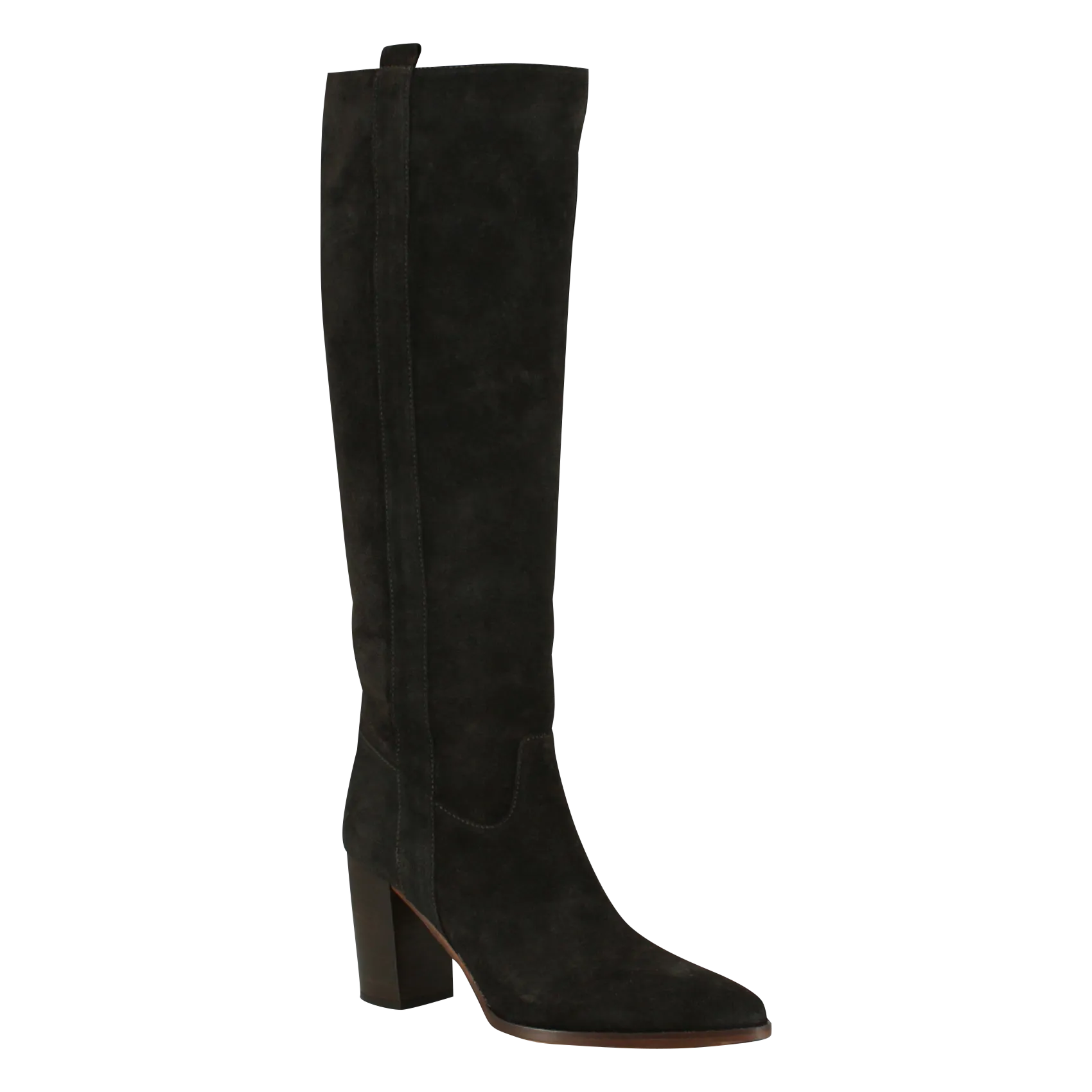 BOTTES EN CUIR VELOURS PECHE - JONAK pour FEMME | Printemps