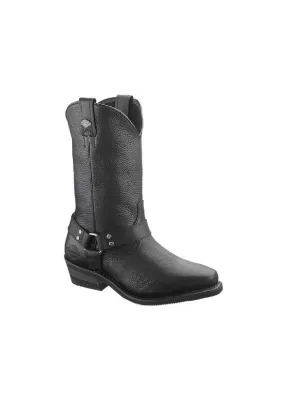 Bottes Harley Davidson Harris en Cuir Noir (Ref : D96030) Botte Moto Homme