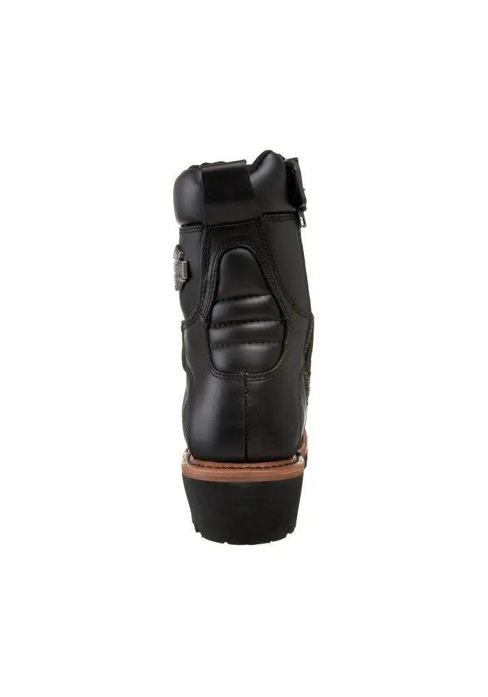 Bottes Harley Davidson Tyson en Cuir Noir (Ref : D95188) Botte Moto Homme