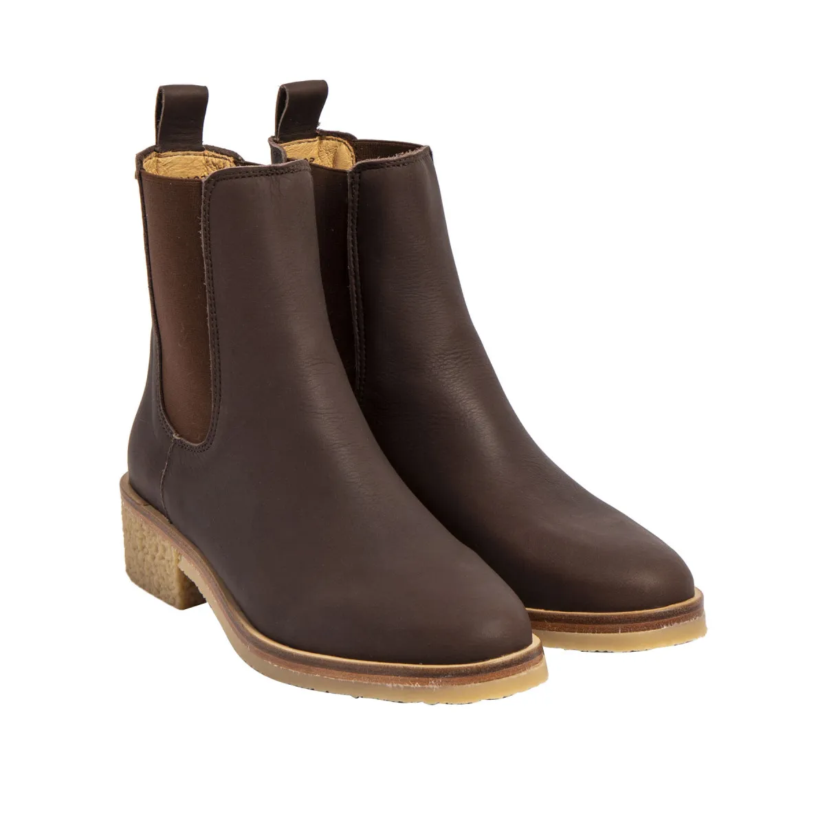 Bottines chelsea en cuir chics - Marron