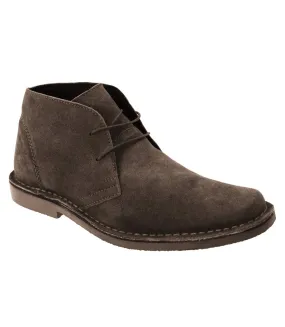 Bottines en cuir homme marron foncé Roamers