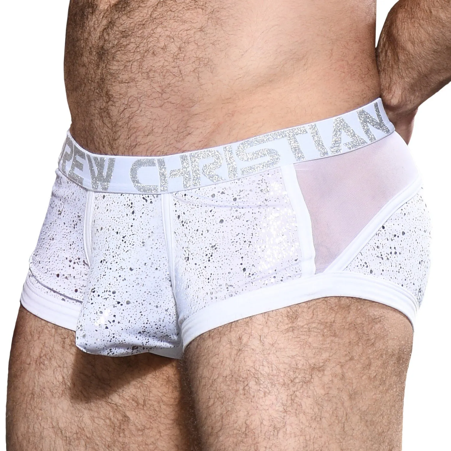 Boxer Snow Sheer w/ Almost Naked - Andrew Christian : vente shorty ...