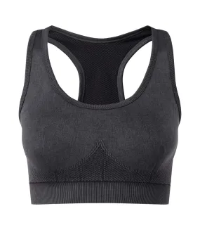 Brassière de sport femme denim noir TriDri