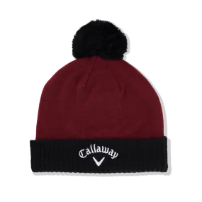 Callaway - Bonnet PomPom - Homme Bordeaux