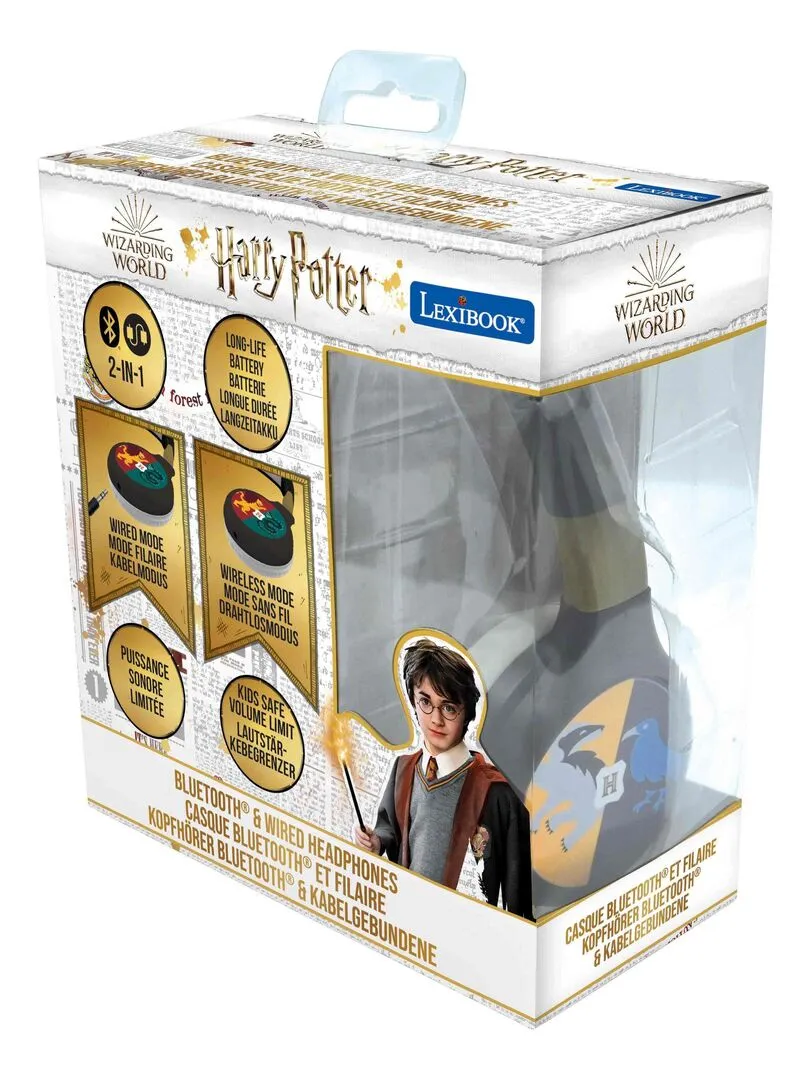 Casque 2 En 1 Bluetooth® Et Filaire Limitation De Son Design Harry Potter - N/A