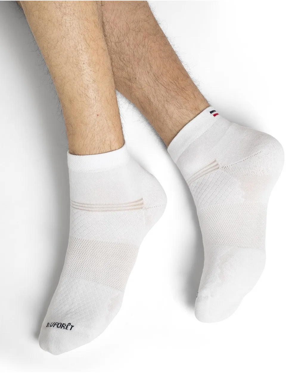 Chaussettes Courtes de Sport Dynamic Blanc - Bleuforêt