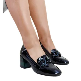 Chaussures Vinceza en cuir verni noir le noir