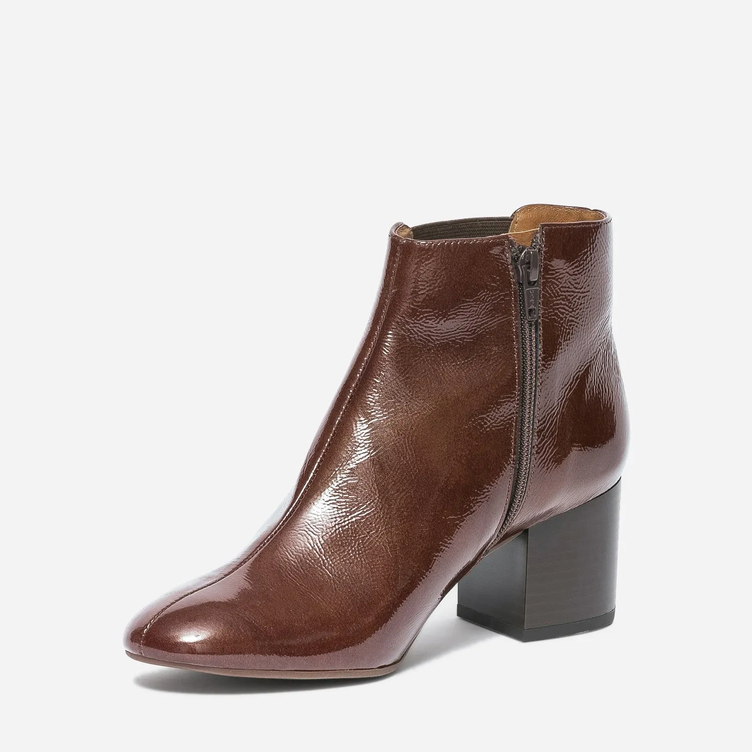 Chelsea boots ERAM FLEX cognac en cuir verni - Boots / bottines Femme | ERAM