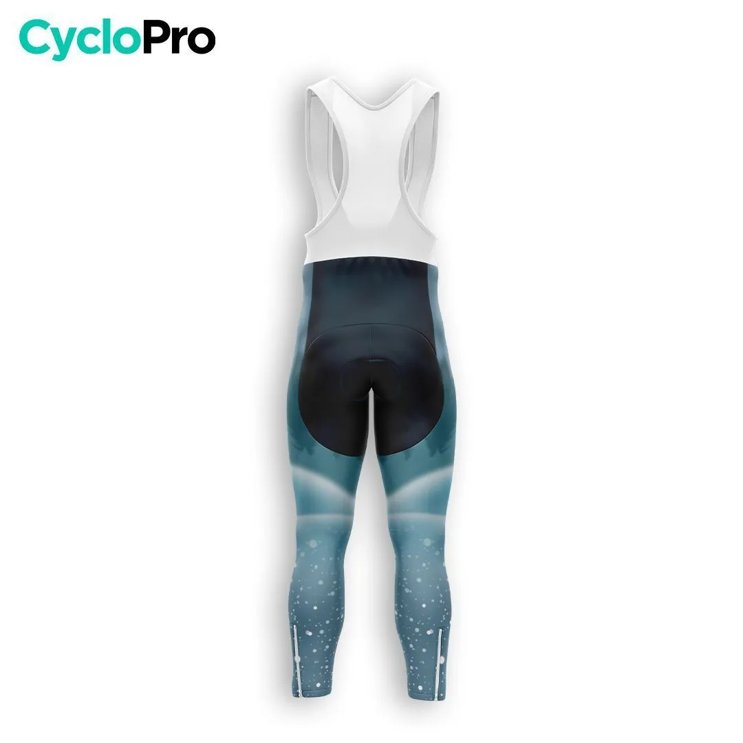 COLLANT CYCLISTE HIVER HOMME BLEU - SNOW+