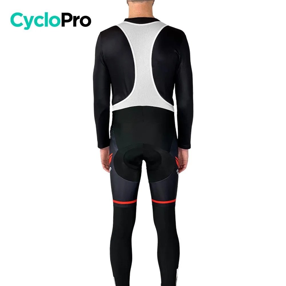 COLLANT CYCLISTE THERMIQUE ROUGE - HIVER - HOMME - DESTOCKAGE