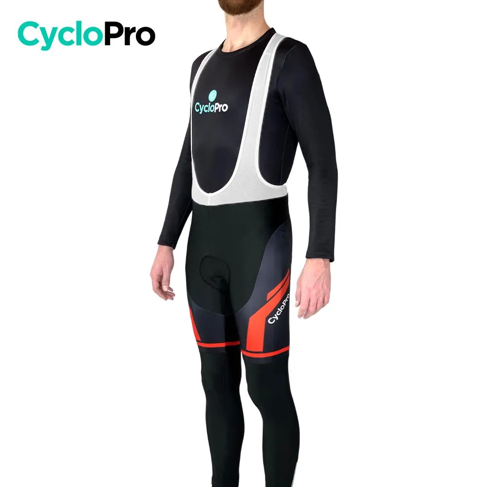 COLLANT CYCLISTE THERMIQUE ROUGE - HIVER - HOMME - DESTOCKAGE