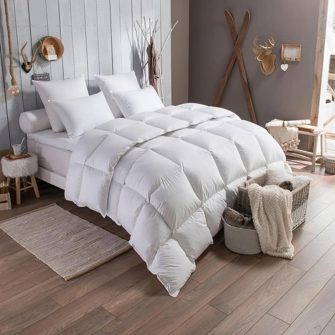 Couette chaude en plumettes et duvet Daisy Blanche | 3 Suisses