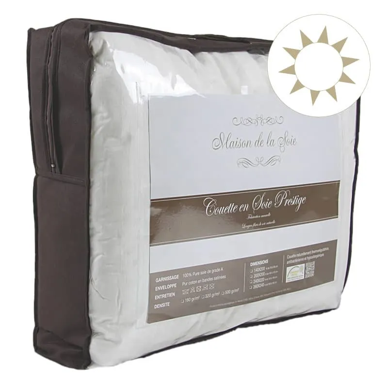 Couette en soie naturelle été - 180gr/m²