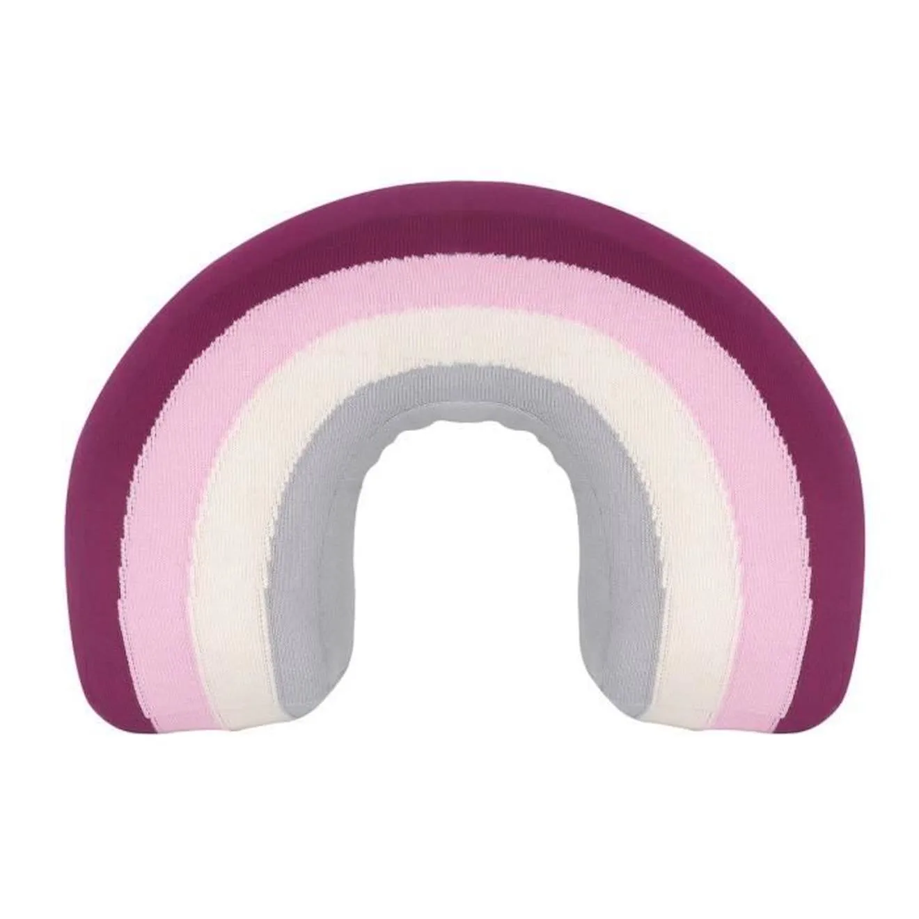 Coussin Arc-en-Ciel en coton rose - Kindsgut