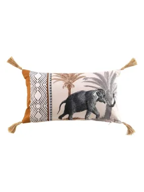 Coussin déhoussable esprit savane - Beige