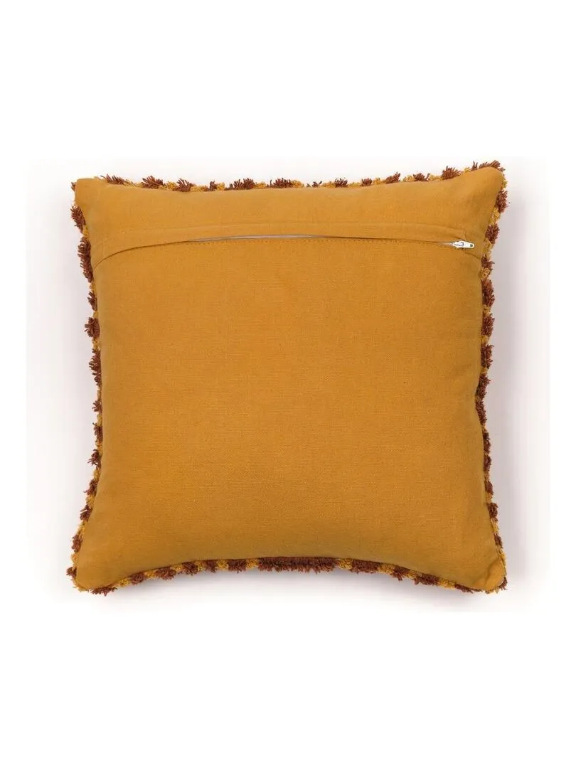 Coussin déhoussable tufté 'FUNNY LION' 'TODAY' - Orange