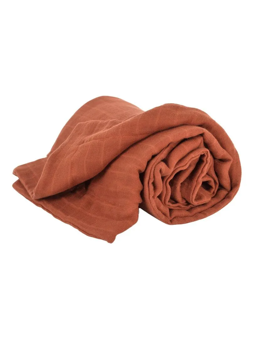 Couverture unie LITTLE CREVETTE - Marron