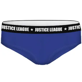 DC COMICS Shorty Femme BCASS2 Bleu Flock JUSTICE LEAGUE