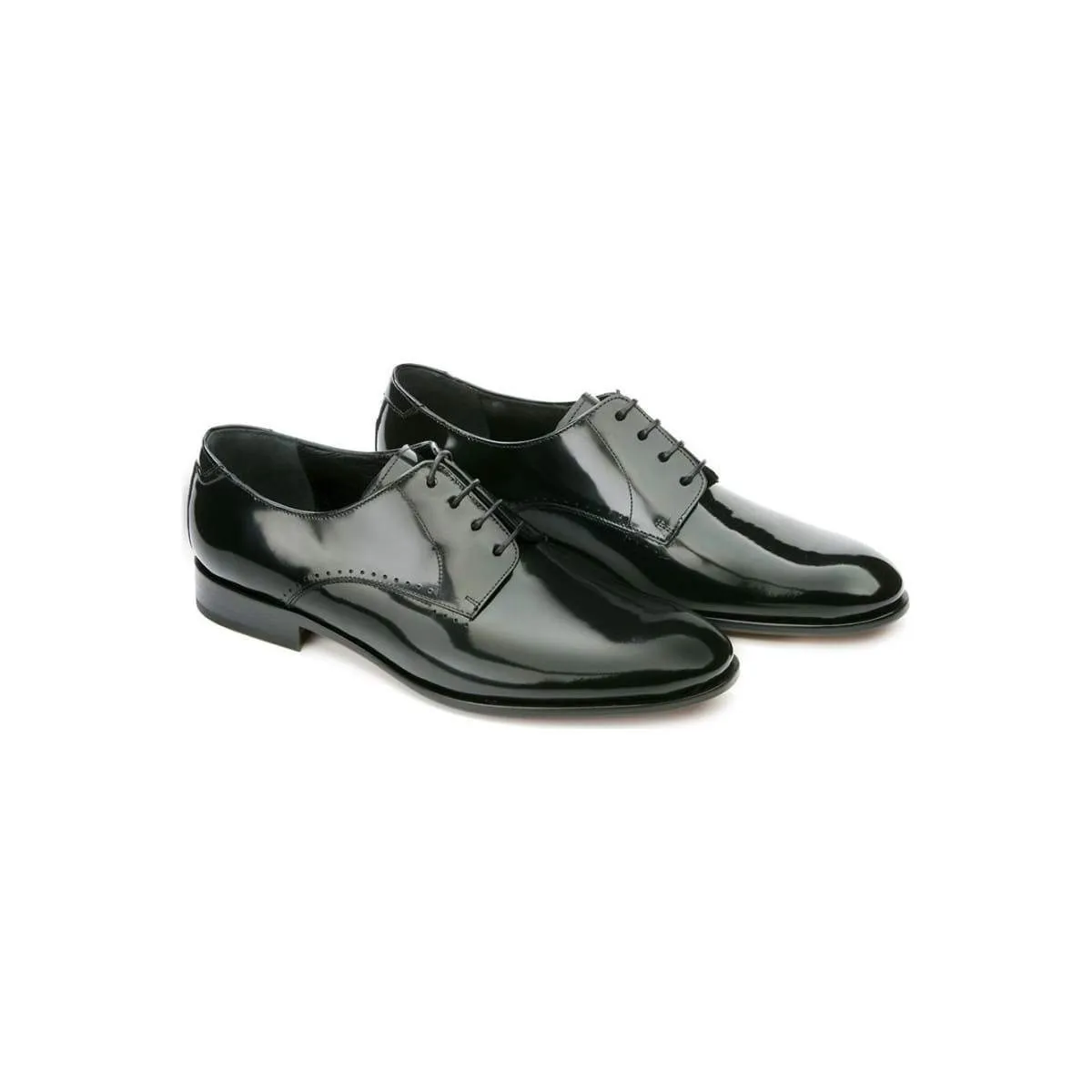 Derbies homme en cuir verni noir - Noir