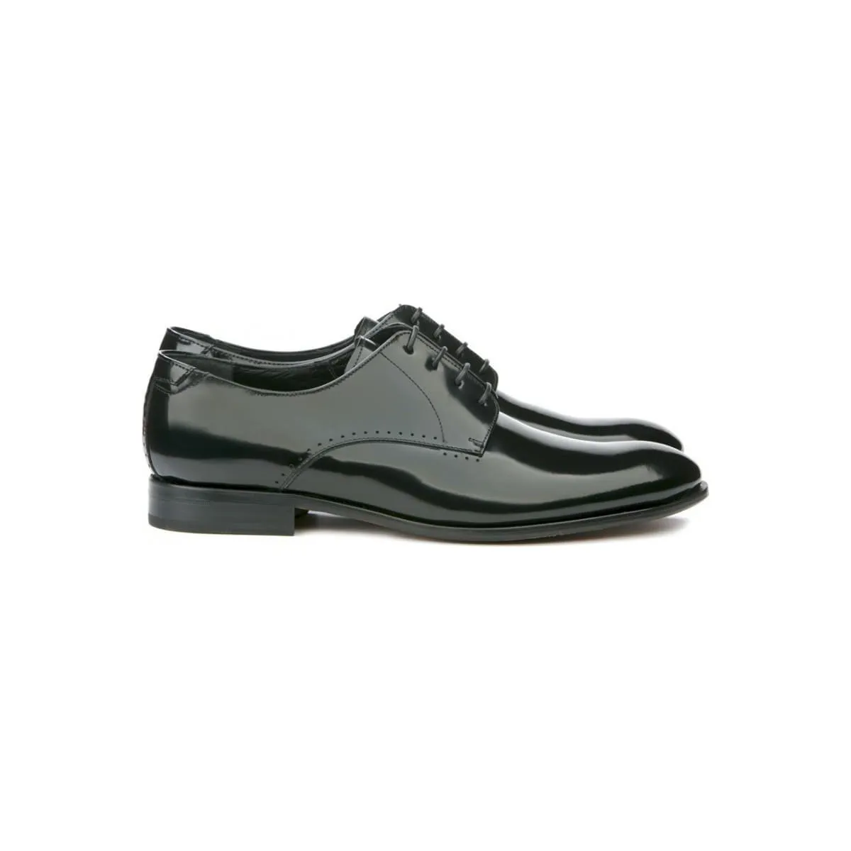 Derbies homme en cuir verni noir - Noir