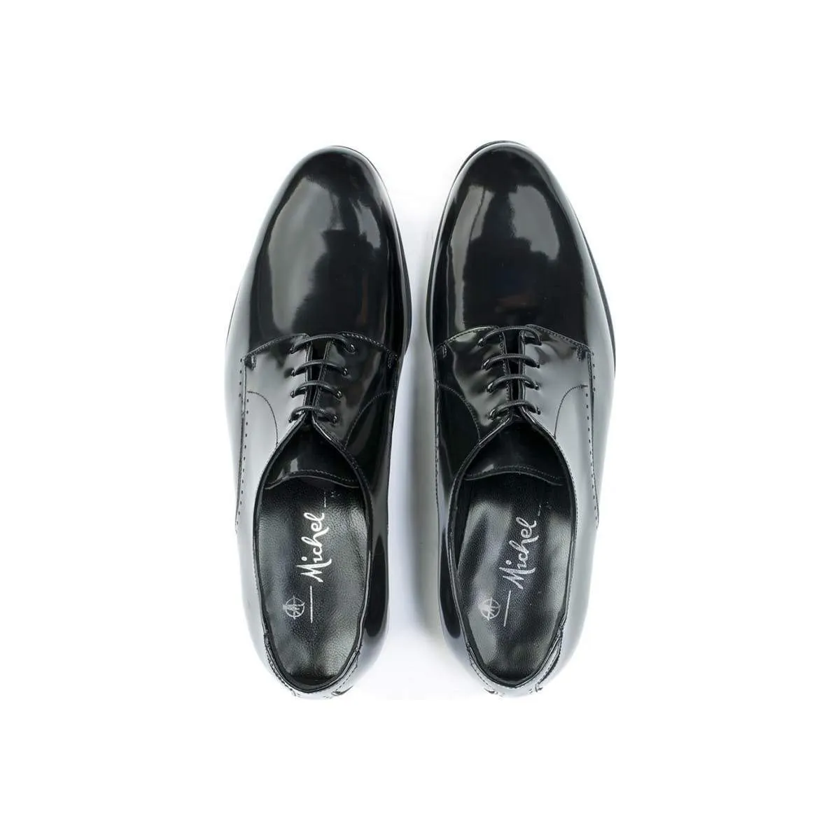 Derbies homme en cuir verni noir - Noir