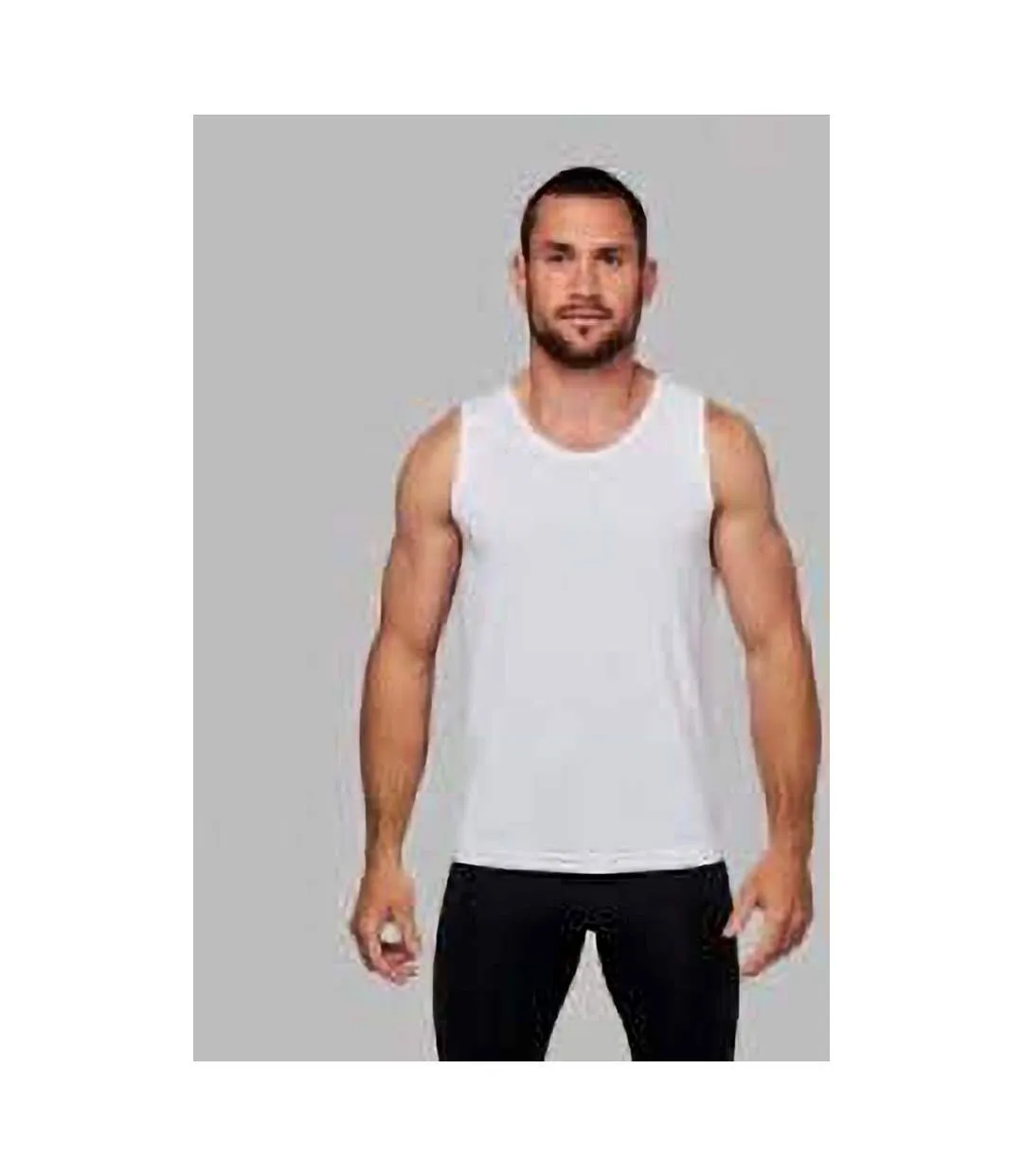 Débardeur de sport homme blanc Kariban