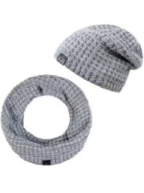 Ensemble Snood Bonnet Maxim - Made in UE - Gris