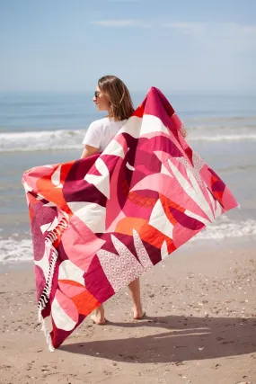 Fouta de plage - Évasion corail