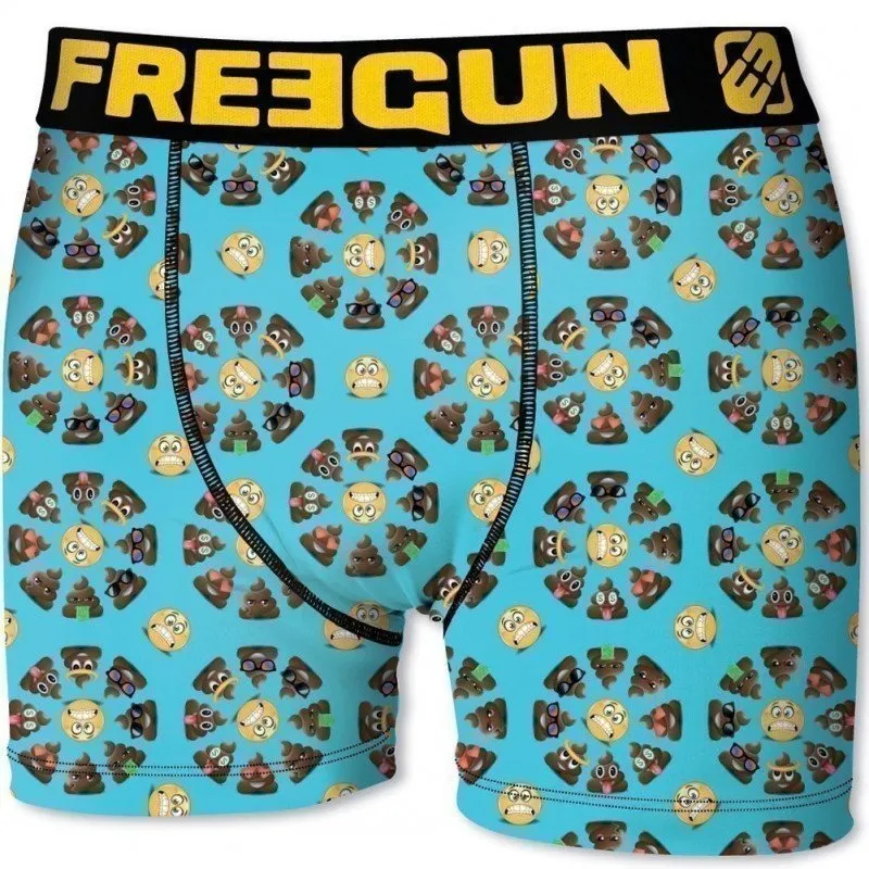 FREEGUN Boxer Homme Microfibre SHI Ciel PREMIUM