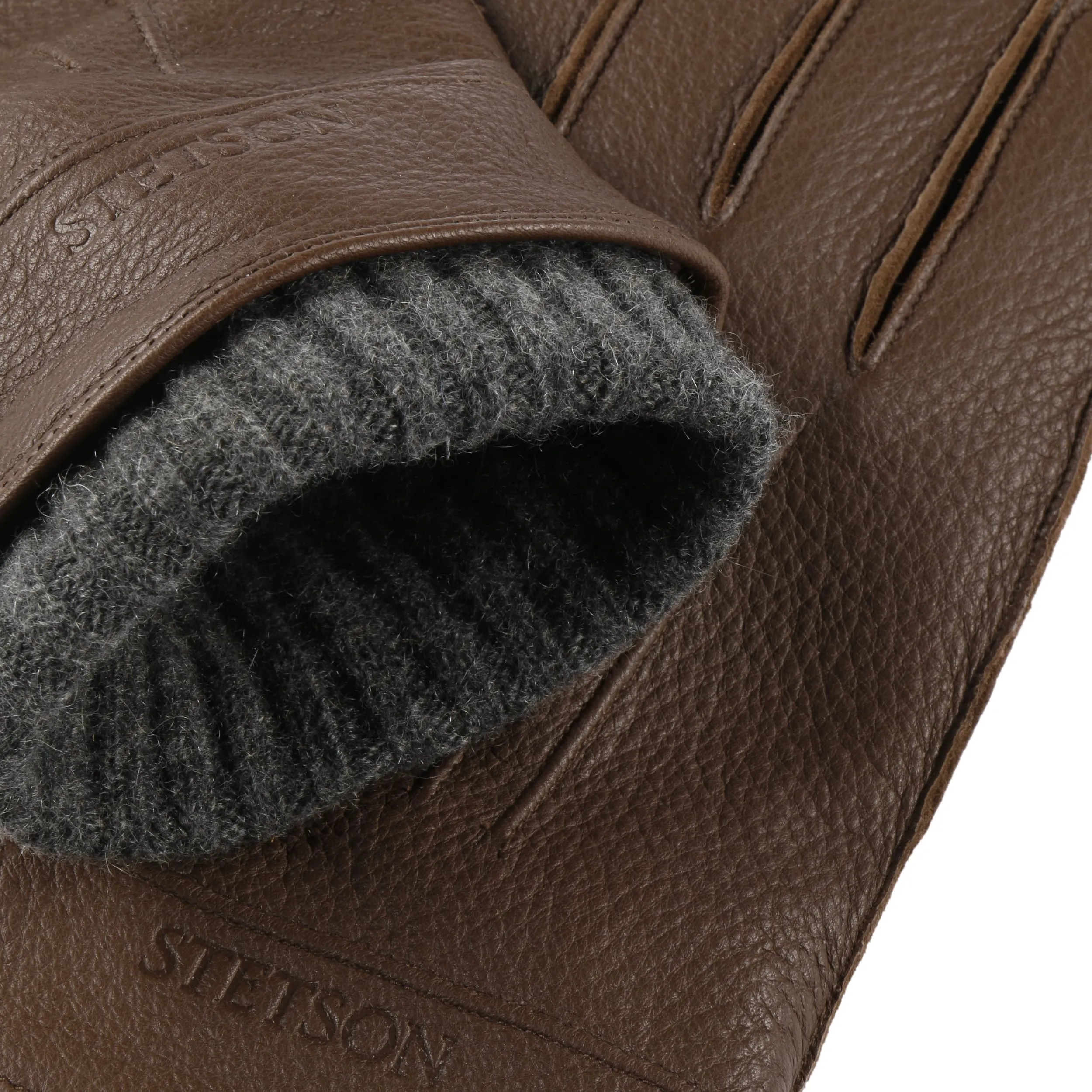 Gants en Cuir Deer Cashmere by Stetson --> Chapeaux, casquettes & bonnets en ligne ▷ Chapeaushop