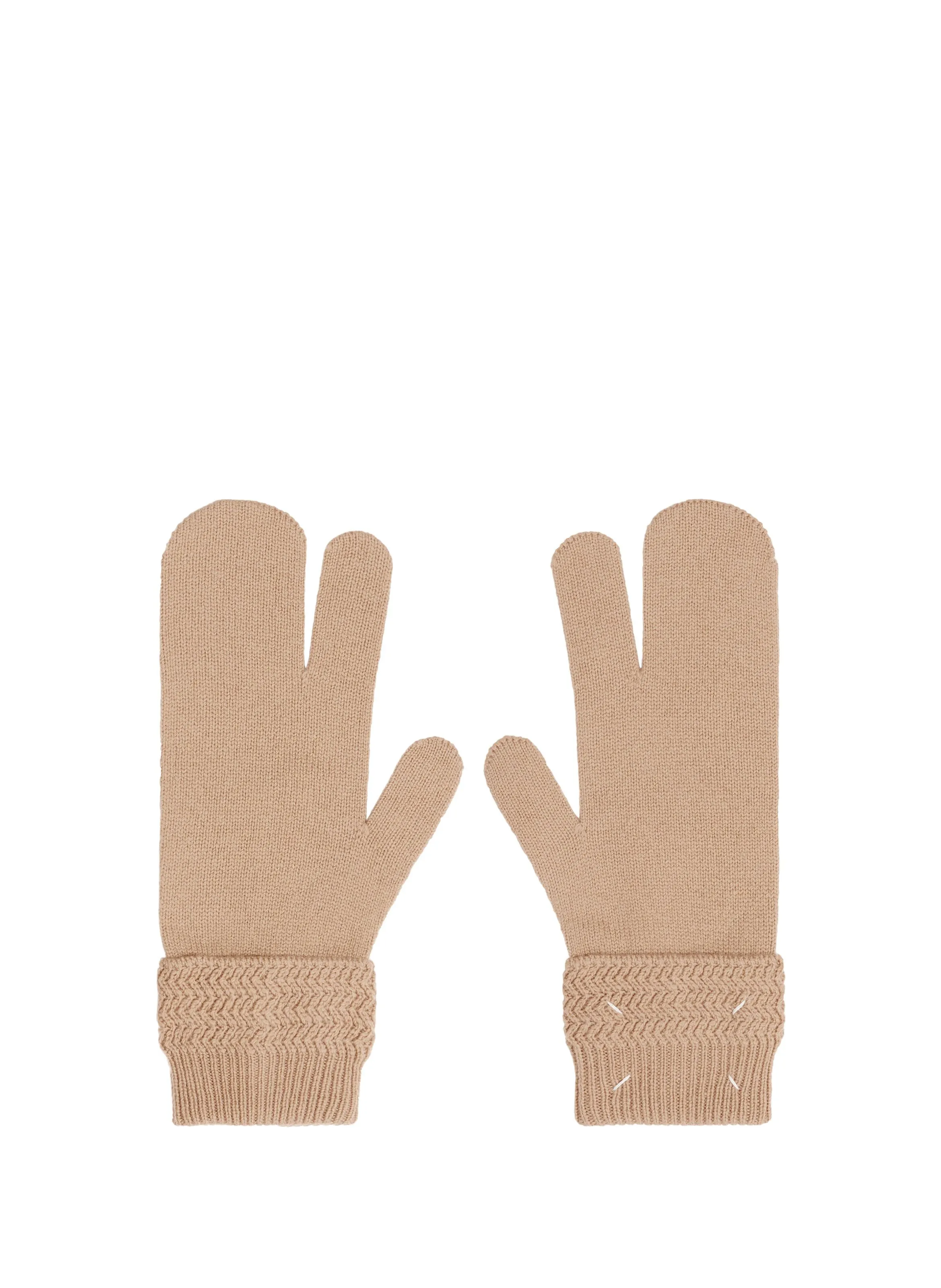 GANTS EN TRICOT CôTELé - MAISON MARGIELA pour FEMME | Printemps