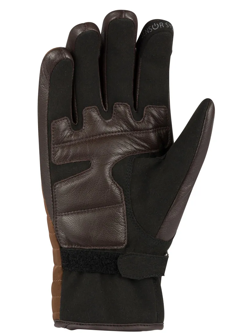 Gants Segura Lady Mitzy marron, gant moto femme mi-saison