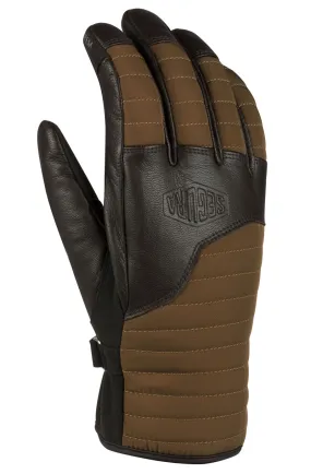 Gants Segura Lady Mitzy marron, gant moto femme mi-saison