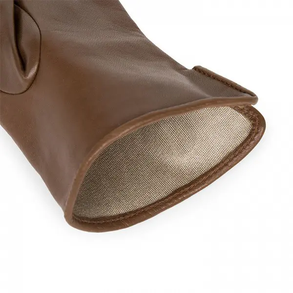 Gants tactiles Coeur T7 Cuir Camel | Lancaster