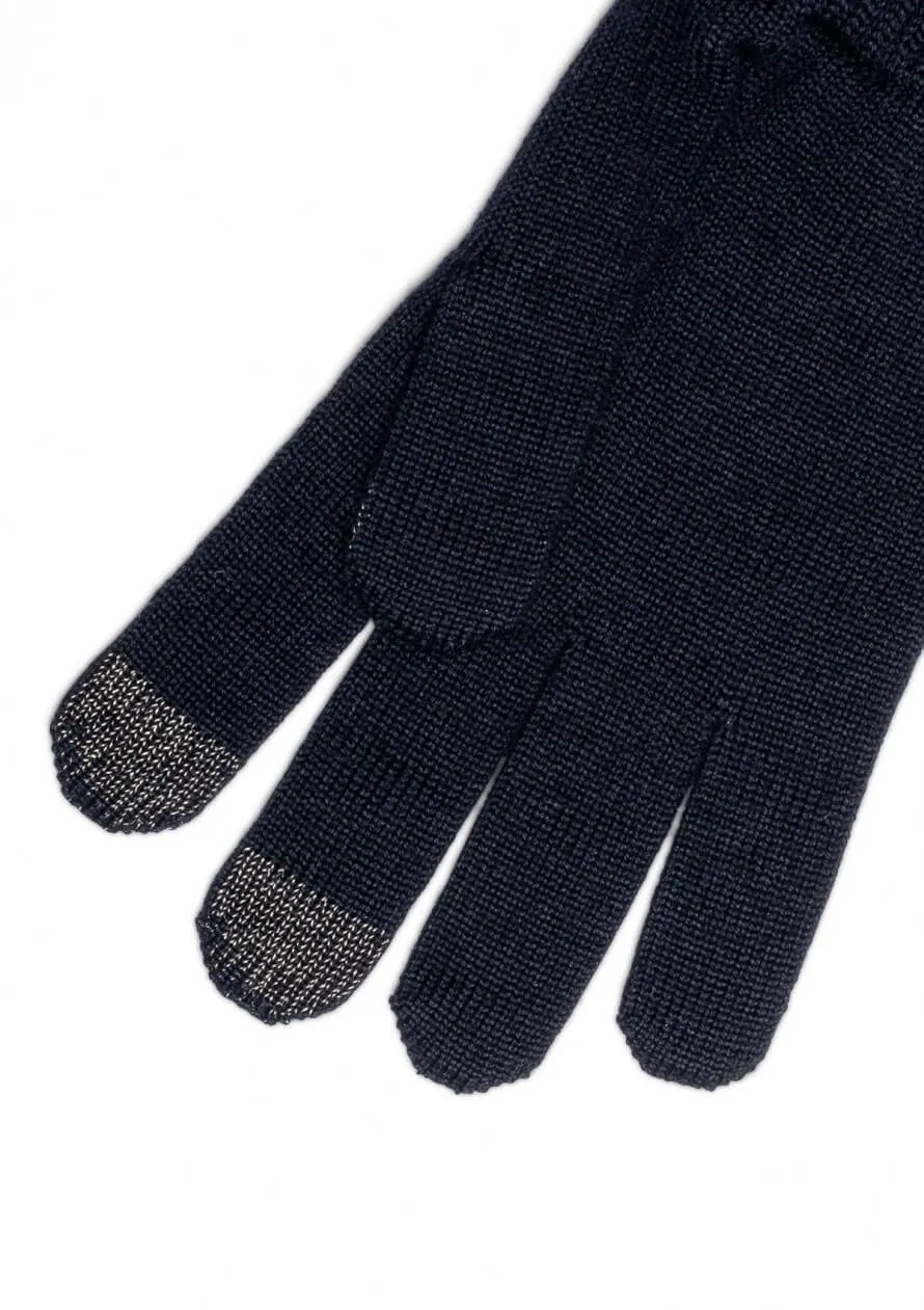 Gants Tactiles Pleynet Noir - Montlimart - Marques de France