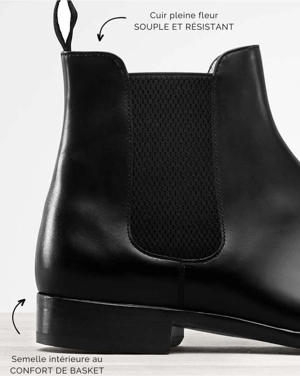 Henry - Bottines Chelsea noire | Chelsea Boots en cuir | In Corio