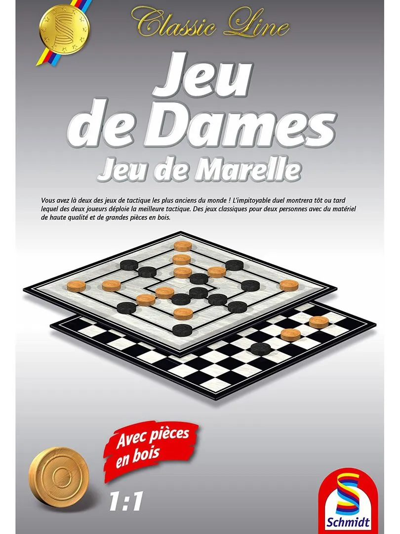 Jeu de dames et jeu de marelle - N/A