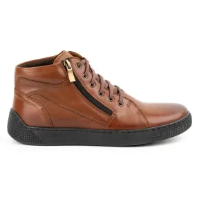 Kampol Bottes en cuir isolées pour hommes 120KAM marron brun