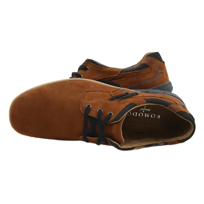 KOMODO Chaussures décontractées pour hommes 861L rouge brun